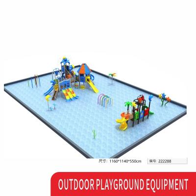 China Pool Park Garden Metal Water Outdoor Kids Playground Slide Commercial Custom for sale