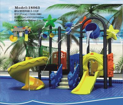 China New, large outdoor water slide, indoor and outdoor children's water park, plastic slide fountain, outdoor pool rides for sale