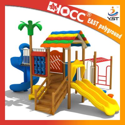 China 555 KG Commercial Wooden Playground Equipment 610 * 520 * 375 Cm Size for sale