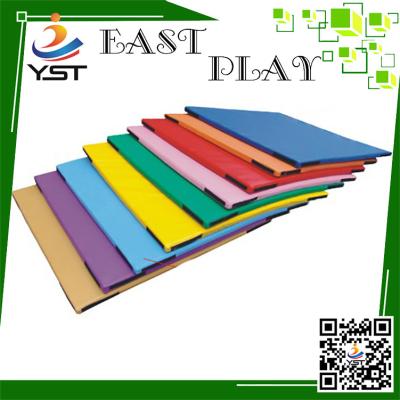 China Hand Make Residential Soft Play Sponge , Kids Soft Mat PU Leather Material for sale