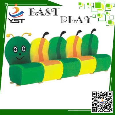 China Residential Zones Soft Play Sponge Worm Sofa Design D4106 OEM Available for sale