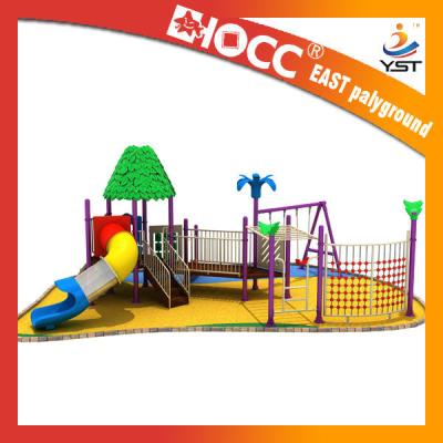 China 2 Swings Plastic Climbing Frame , 718 KG  Toddler Climbing Frame And Slide for sale