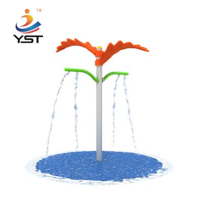 China Sand Blasting Water Park Playground Equipment Double Leaf Water Jet for sale