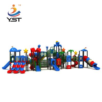 China Children outdoor playground combined slides for sale for sale