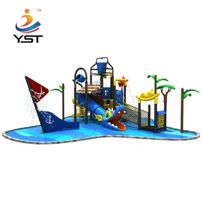 China Giant Water Park Playground Equipment , Plastic Water Slide 560 * 350 * 430 Cm for sale