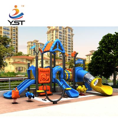 China Anti Aging Play Structure Slide Rubber Coated Or Powder Coating Decks for sale