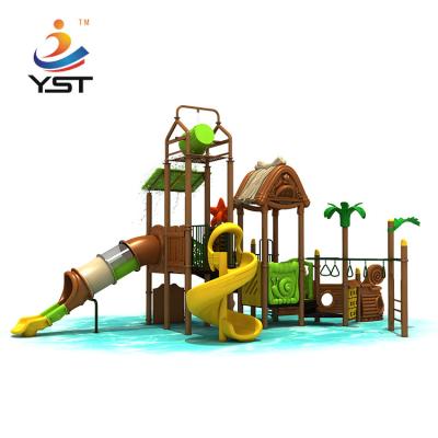 China Anti Fade Kids Playground Slide Galvanized Pipe Kids Outdoor Play Slide for sale