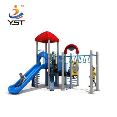 China Landscape Amusement Park Kids Outdoor Play Slide With Galvanized Post for sale