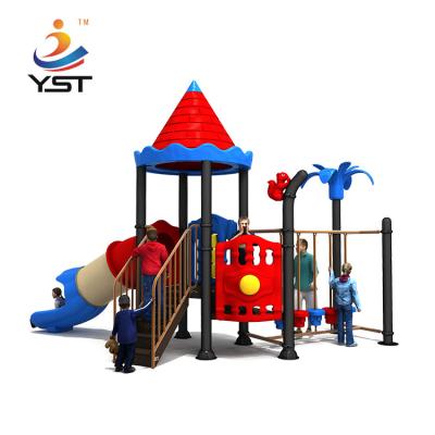 China Backyard Adventure Preschool Kids Playground Slide PVC Coated ODM for sale