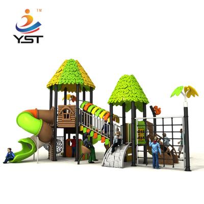 China Colorful Galvanized Pipe Adventure Playground Equipment For 14 Years Old for sale