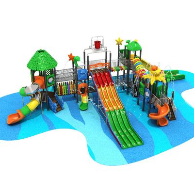 China Kindergarten Outdoor Water Playground Kids Slide Equipment for sale
