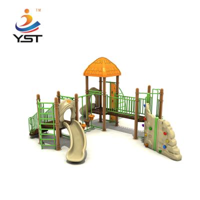 China PVC Coated Kids Playground Slide Galvanized Backyard Swing Sets for sale