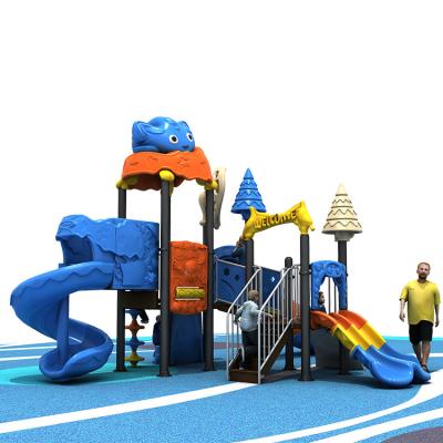 China Plastic Kids Playground Slide Playhouses Playsets Outdoor Equipment for sale