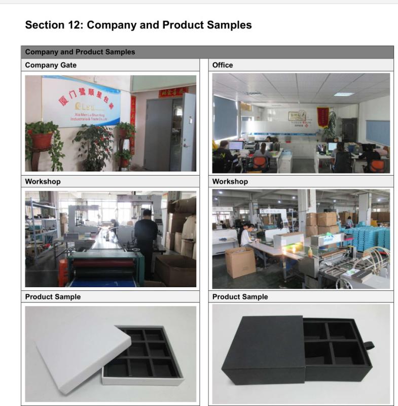 Verified China supplier - Xiamen Lu Shun Xing Packaging Industrial And Trade Co., Ltd.