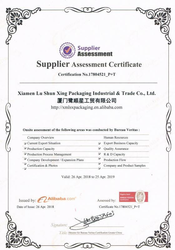 BV - Xiamen Lu Shun Xing Packaging Industrial And Trade Co., Ltd.
