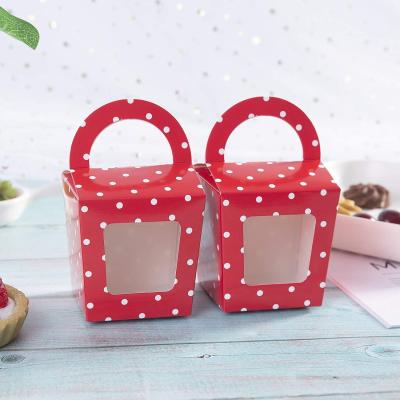 China Recyclable Small Cardboard Cake Boxes , Disposable Paper Cupcake Holders for sale