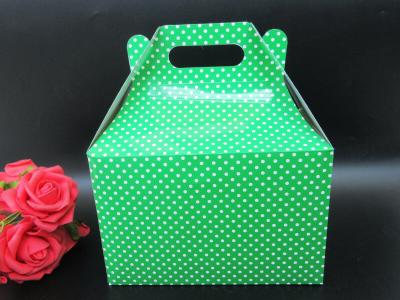 China Colorful Dot Cake Cardboard Box Gift Bomboniere Paper Boxes Wedding Favour for sale