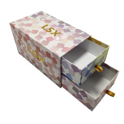 China Lipstick Brush Cosmetic Paper Box Cardboard Storage Boxes With Drawers for sale