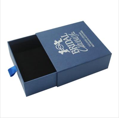 China Rigid Cardboard Packaging Paper Box Drawer Style Custom Printed Gift Boxes for sale