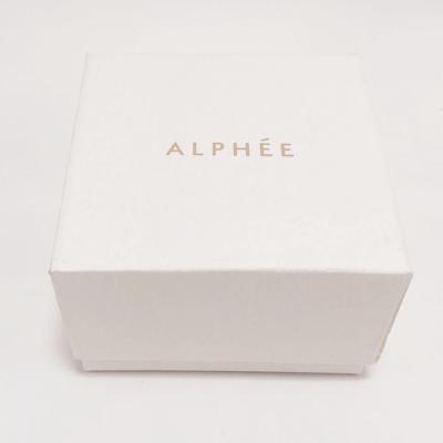 China Beautiful Paper Jewelry Boxesfancy Paper Box Foil Gold Logo Lid And Base Style for sale