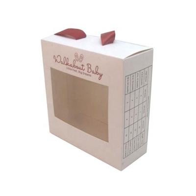 China Recyclable Healthcare Product Packaging White Card Paper box For Baby Clothes for sale