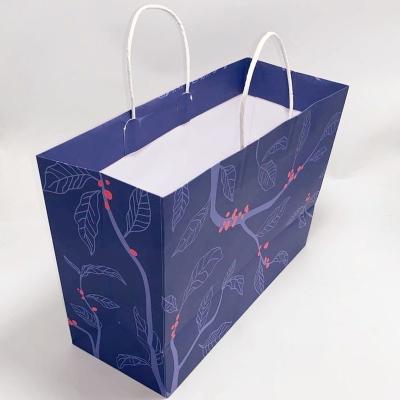 China Custom Printed Paper Bags With Handle for sale