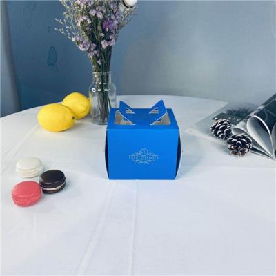 China Logo Customized Portable Cake Cardboard Box For Store Pastries for sale