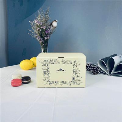 China Light Yellow Delicate Small Cake Cardboard Boxes For Gifts for sale