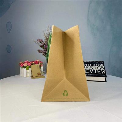 China 100% Recyclable Kraft Paper Takeaway Bags For Restaurant for sale