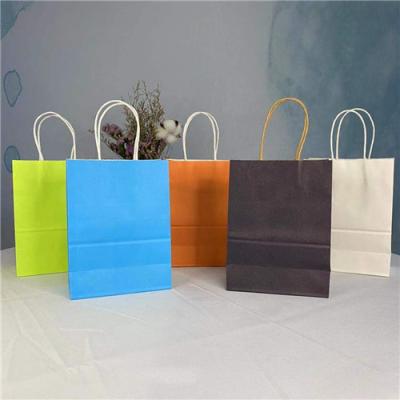 China Stationery Portable Multi Color Custom Printed Paper Bags for sale