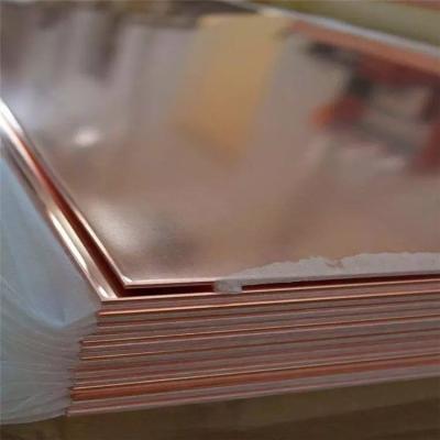 China 1m To 12m Pure Copper Plate C10100 Copper Sheet 2mm 1mm for sale