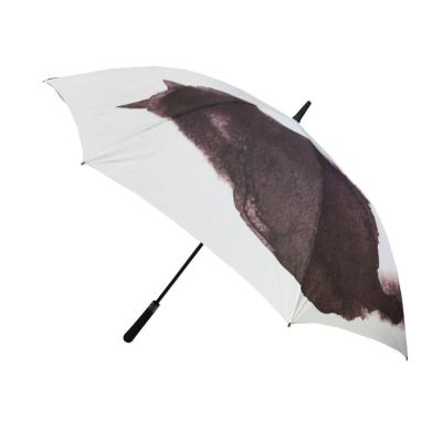 China Cat 62/68/72 Inch Automatic Open Windproof Golf Umbrellas Extra Large Oversize for sale