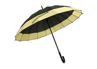 China Windproof Sport Auto Open Stick Umbrella 25 Inch 16 Ribs Rubber Handle for sale
