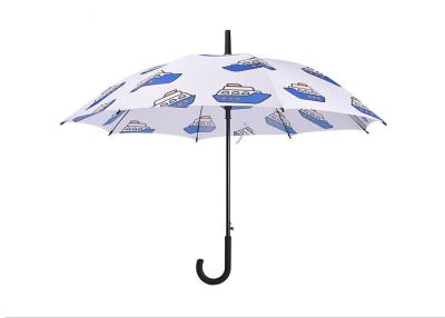 China Polyester / Pongee Fabric Women'S Stick Umbrellas , Rain Stick Golf Umbrella for sale