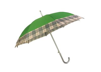 China Aluminum Bone Pongee Umbrella , Self Opening Umbrella Rustproof Lightning Resistant for sale