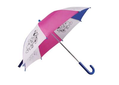 China Drawing Kids Compact Umbrella Safety Open Metal Frame Polyesyer Materials for sale
