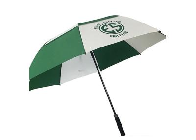 China Zwei Schicht-große Größen-Überdachungs-kundenspezifische fördernde Regenschirme, Golf-Art-Regenschirm zu verkaufen