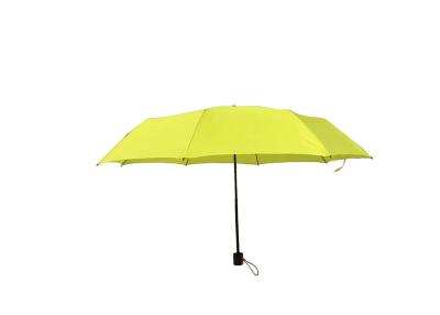 中国 黄色い女性自己の折る傘は、離れた傘マニュアルの開いた終わりを折ります 販売のため