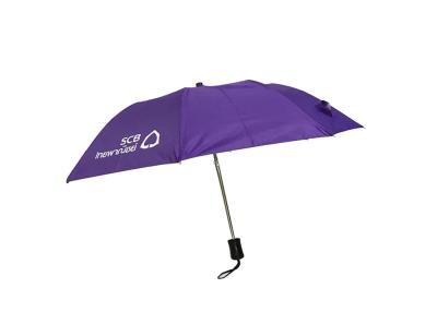 China Paraguas ULTRAVIOLETA anti plegable, cierre ligero estupendo del manual del paraguas triple del doblez abierto en venta