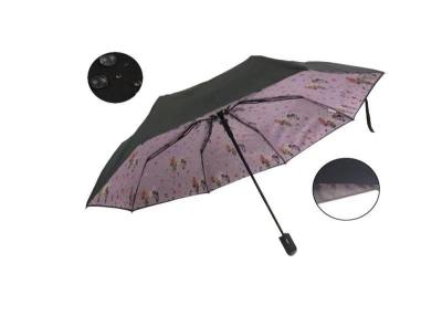中国 二重おおいの折りたたみ旅行傘、十分の自動車の開いた近い傘の内部の印刷 販売のため