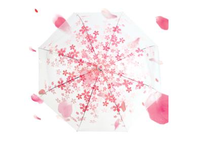 China Paraguas transparente del rosa de moda de las señoras, paraguas claro grande de la bóveda en venta