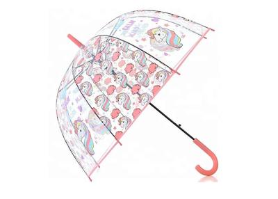 China Guarda-chuva transparente do unicórnio do estilo da abóbada do presente, guarda-chuva plástico claro da bolha à venda