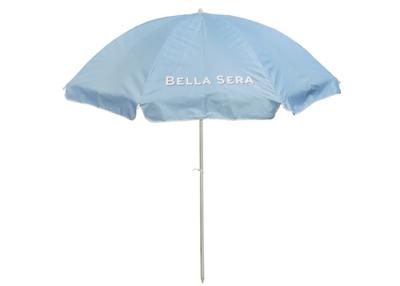 China Publicidad de la impresión de encargo ULTRAVIOLETA a prueba de viento del tamaño estándar del parasol de playa en venta