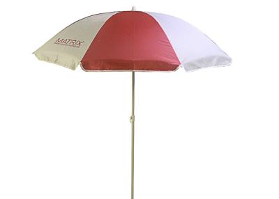 China 34 Inch Advertising Outdoor Beach Parasol Uv Protection Custom Made Printing for sale