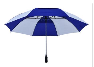 China Large Automatic Compact Golf Umbrella Double Layer EVA Handle Customized Design for sale