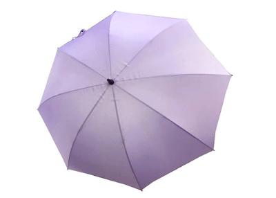 China Automatic Long Shaft Purple Golf Umbrella , Windproof Golf Umbrellas 27 Inch 8 Pannels for sale