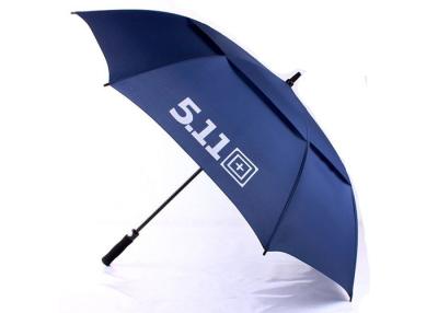 China Black Promotion 30 Inch Vented Golf Umbrella , Large Golf Umbrella Windproof for sale