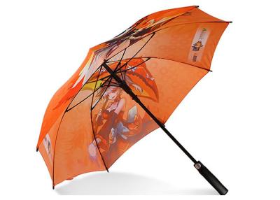 China Strong Windproof Golf Umbrellas Customized Logo Heat Transfer Printing for sale