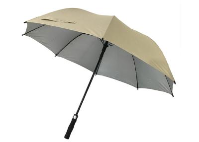Chine Poignée compacte ouverte d'EVA de panneaux de pouce 8 de la preuve 27 de tempête de parapluie de golf de manuel à vendre