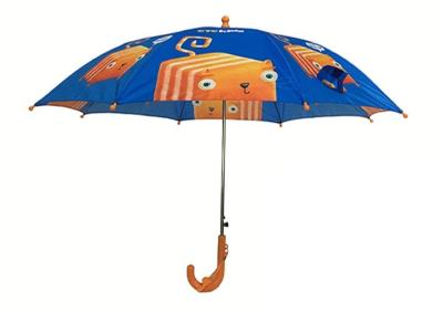 China Automatic Small Personalized Kids Umbrella For Children Pongee Digital Printing for sale